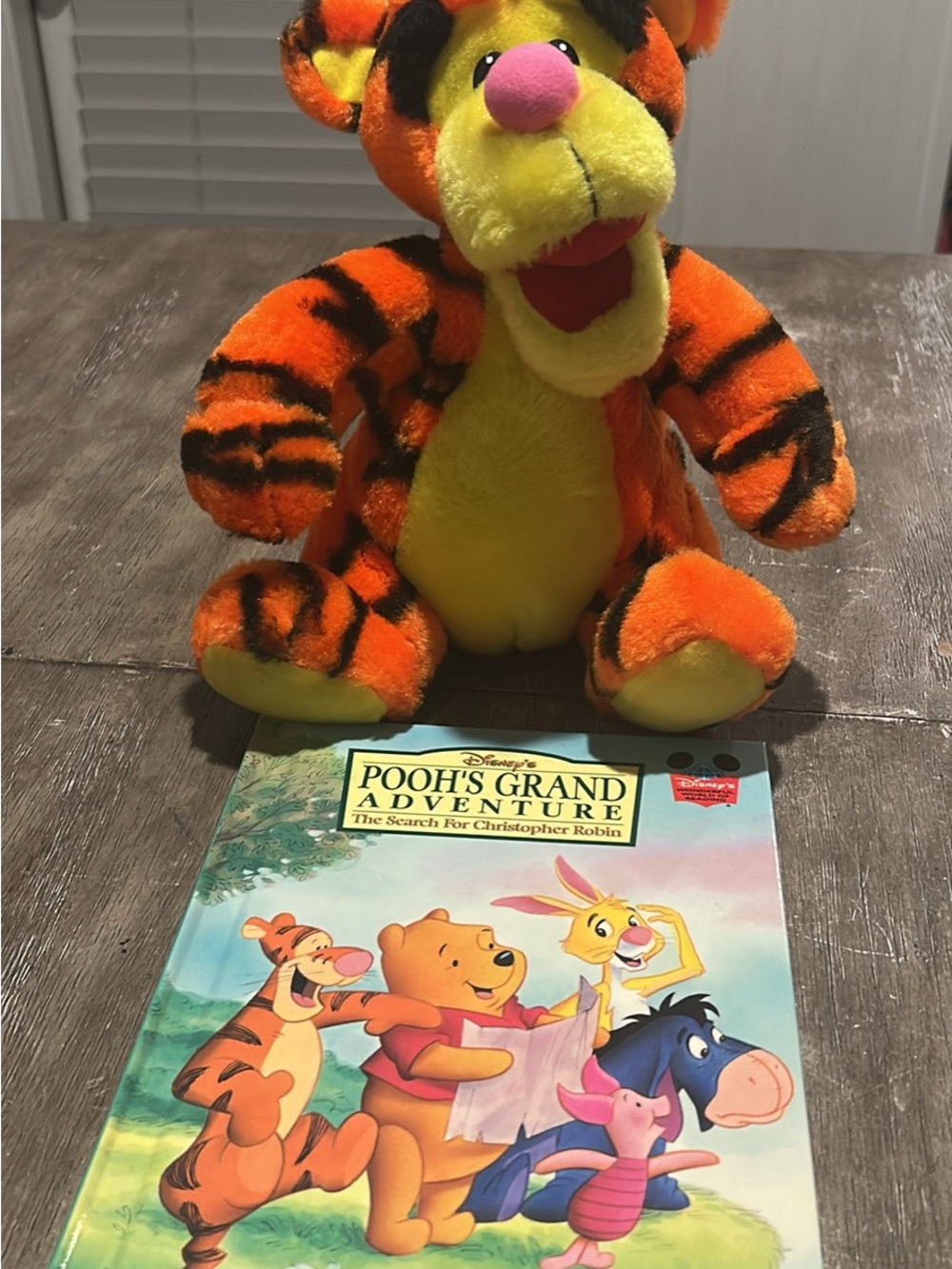 1997 vintage disneys poohs adventure book and vintage plush
